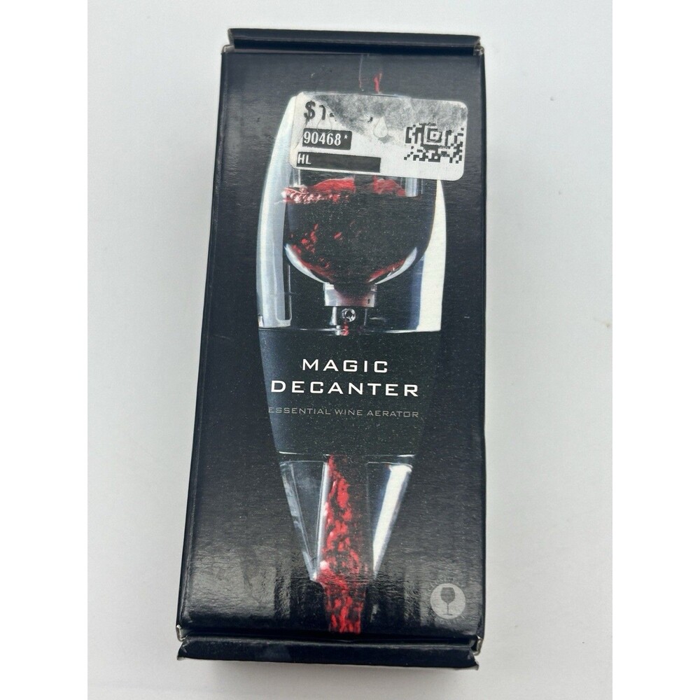 Magic Decanter Essential Wine Aerator Pourer Set New Open Box